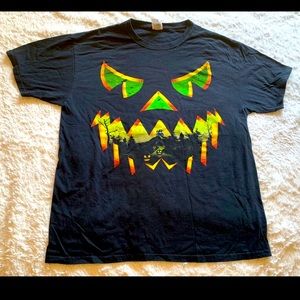 Halloween Pumpkin Face T-shirt